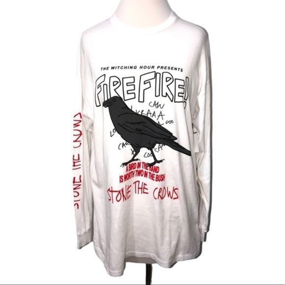 AGOLDE Stone The Crows White T-shirt Dress Small NWT - Picture 2 of 9